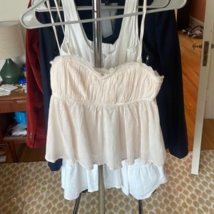 Urban top, babydoll style in light pink